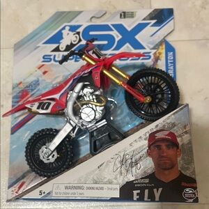 Honda Fly Red Dirt Bike Toy